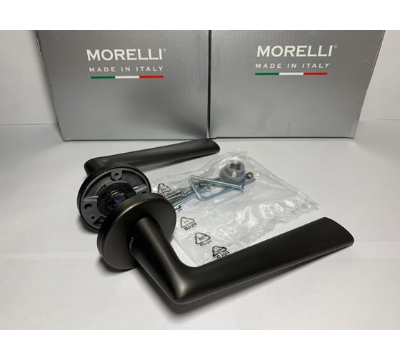 Дверные ручки MORELLI LUXURY THE FORCE ANT антрацит 9013320