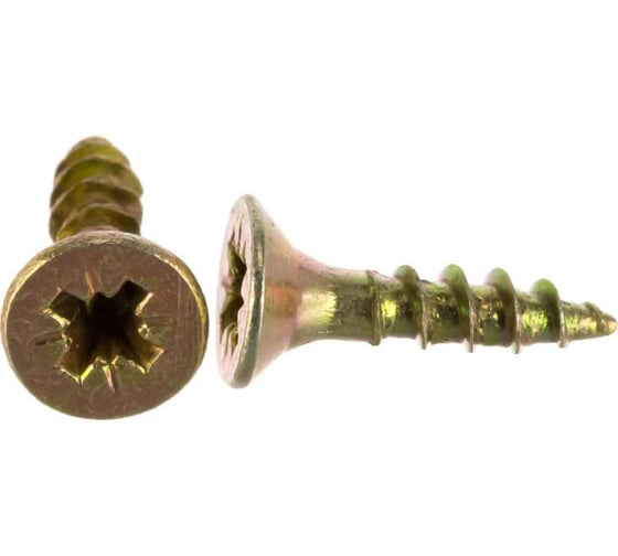 Саморез Госкреп ШУЖ желтый цинк 4х20, 360 шт, тк=16 9990121527 1