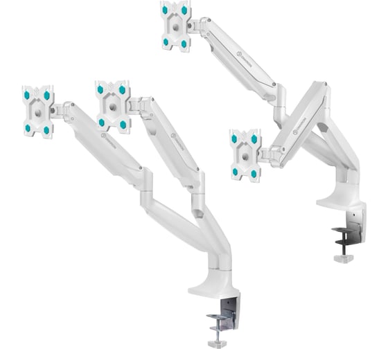Настольный кронштейн для двух мониторов 13-32 дюймов ONKRON G200 White G200W