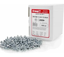 Саморез Квадра DIN 7981 3.9x13 цинк, кор. 1000 шт., полусфера, шлиц PH2, острый 813913031000