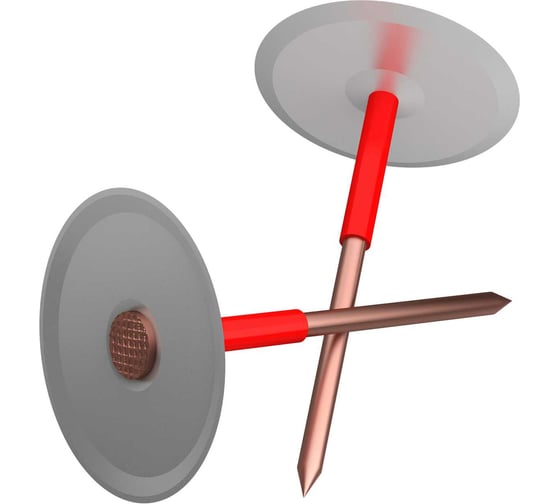 Штифт приварной ARNO INDUSTRIES 250 шт. для потолочных и стеновых профилей CD и PWP 2.7 - 100 мм ISOL для систем гипсокартона и каркасного монтажа ARN368 1