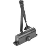 Доводчик Doorlock DL75 DA EN4/5 графит, с регулируемой функцией задержки закрывания, крепежные размеры 162-168ммX19мм 77309