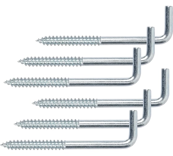 Шуруп- крючок ООО ПКФ Сварком 8 х 80 оц.( 2 шт) (уп/3шт) СанТех s046285 1