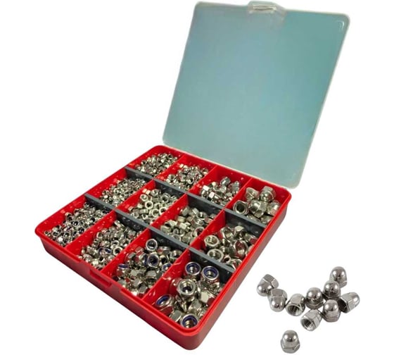 Гайки 23 БОЛТА нержавейка М5-10 DIN6923,1587,934,985 органайзер НАБОР 2 20000081 1