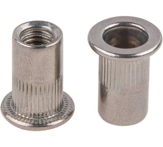 Заклепка резьбовая STARFIX М10 нержавеющая сталь (А2), цилиндрический бортик, 250 шт в картонной упаковке SM-71832-250 1