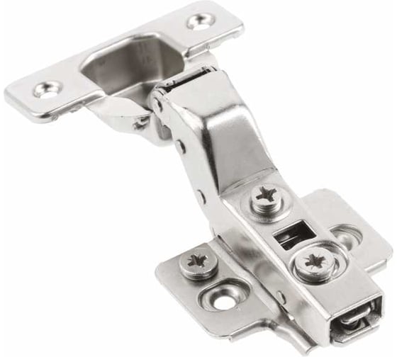 Вкладная петля, встроенный доводчик GTV SILENTO PRO, упаковка 100 шт, H=0, 3D регулировка CLIPON ZM-HCSL07-3DBEO 1