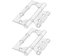 Комплект Rucetti RFH-100*75*2,5 W, петля стальная без врезки, цвет - белый, 2шт 9016048