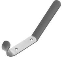 Крючок-вешалка 2-х рожковый серый металлик (комп. 50 шт)