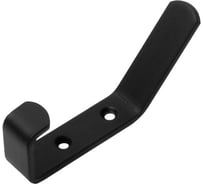 Крючок-вешалка усиленный 2-х рожковый мод.2 (толщ. 4 мм) черный (комп. 50 шт)