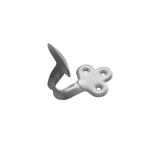 Крючок-вешалка DOMART фигурный мод. 1 серый металлик 4607111620521 1