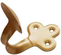 Крючок-вешалка фигурный мод.1 золото (комп. 50 шт)