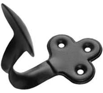 Крючок-вешалка фигурный мод.1 черный (комп. 50 шт)