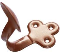 Крючок-вешалка фигурный мод.1 коричневый металлик (комп. 50 шт)