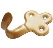 Крючок-вешалка фигурный мод.2 золото (комп. 50 шт)