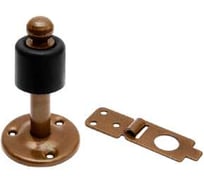 Стопор дверной с фиксатором DOMART 70 мм коричневый металлик 4660046008444