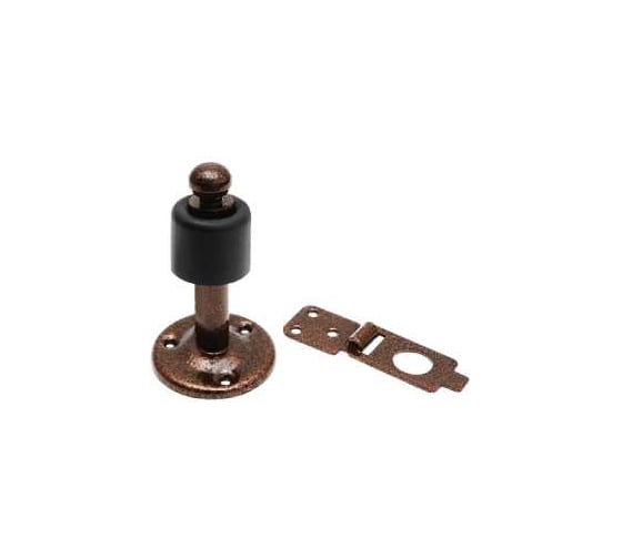 Стопор дверной с фиксатором DOMART 90 мм медь антик 4660046008543 1