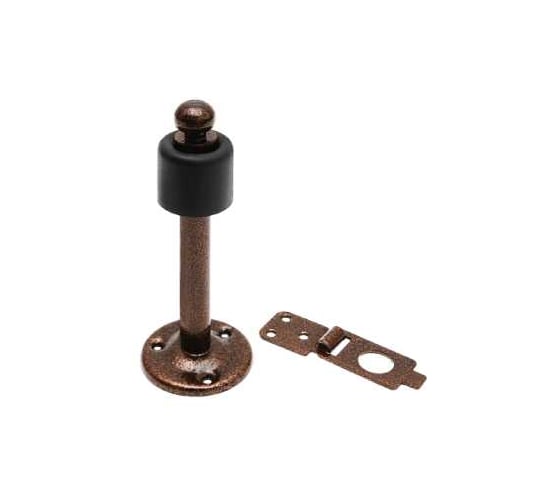 Стопор дверной с фиксатором DOMART 150 мм медь антик 4660046008666 1