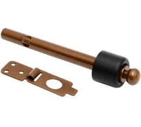 Стопор дверной с фиксатором DOMART 150 мм (крепление в бетон) корич.металлик 4660046008871