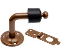 Стопор дверной с фиксатором DOMART 60x50 мм коричневый металлик 4660046008727