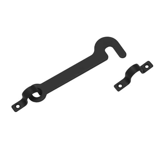 Крючок дверной DOMART 150мм, мод. 3 черный 4660046013059 1