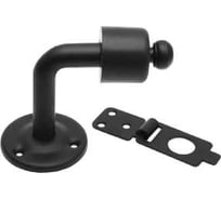 Стопор дверной с фиксатором DOMART 60x50 мм черный 4660046008758