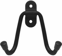 Крючок двойной DOMART мод.  2 черный 4660046015527