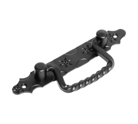 Ручка-скоба откидная DOMART (185), кованая, черный серия Кострома 4660046004750 1