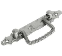 Ручка-скоба откидная DOMART (185), кованая, черненое серебро серия Кострома 4660046004743