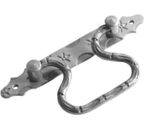 Ручка-скоба откидная DOMART (185) мод.2, кованая, черненое серебро серия Кострома 4660046006709