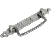 Ручка-скоба откидная DOMART (215), кованая, черненое серебро серия Кострома 4660046004767