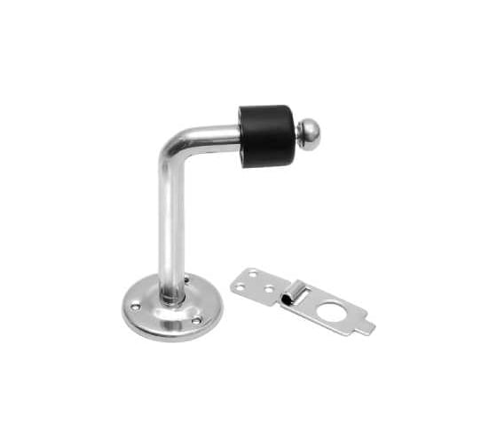 Стопор дверной с фиксатором DOMART 100x50 мм хром 4660046008802 1