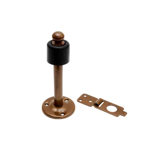 Стопор дверной с фиксатором DOMART 150 мм коричневый металлик 4660046008659 1