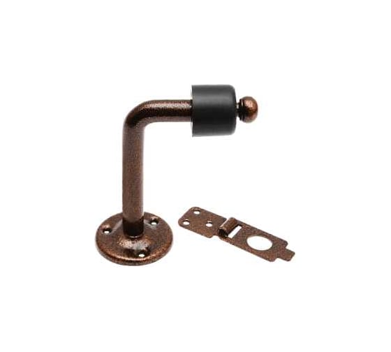 Стопор дверной с фиксатором DOMART 100x50 мм медь антик 4660046008796 1