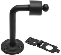 Стопор дверной с фиксатором DOMART 100x50 мм черный 4660046008819