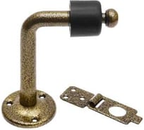 Стопор дверной с фиксатором DOMART 100x50 мм бронза антик 4660046008772