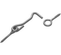 Крючок прутковый DOMART 105мм, мод. 2 серый металлик 4620007781410