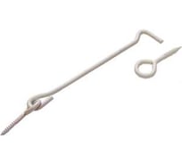 Крючок прутковый DOMART 200мм, мод. 2 белый антик 4620007786781