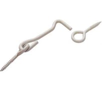 Крючок прутковый DOMART 105мм, мод. 2 белый антик 4620007781359