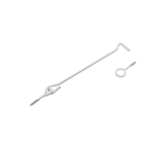 Крючок прутковый DOMART 250мм, мод. 2 белый 4620007786873 1
