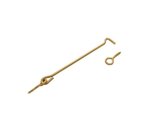 Крючок прутковый DOMART 250мм, мод. 2 золото 4620007786927 1