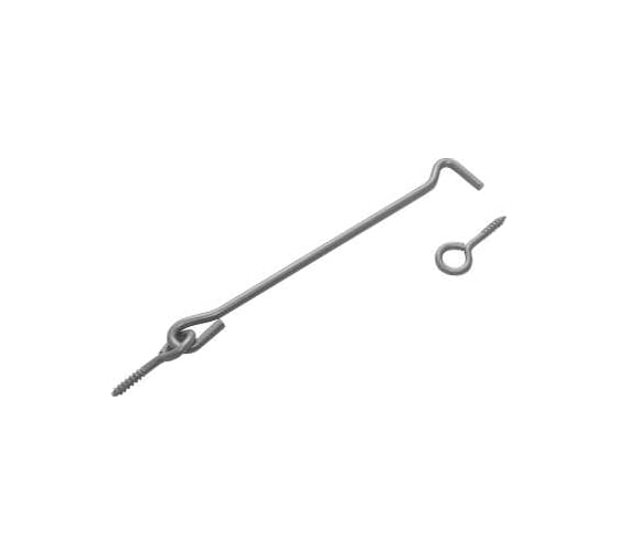 Крючок прутковый DOMART 250мм, мод. 2 серый металлик 4620007786941 1