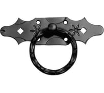 Ручка-кольцо DOMART РК-80 мод.6, кованое, черный серия Кострома 4660046006655