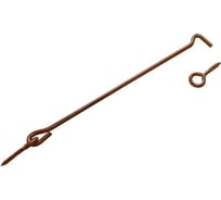 Крючок прутковый DOMART 300мм, мод. 2 коричневый металлик 4620007787009