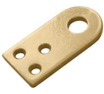 Проушина усиленная прямая DOMART 80x40, толщина 5 мм, золото 4620007789799