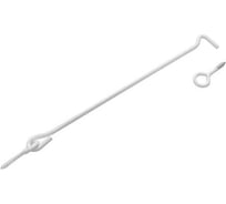 Крючок прутковый DOMART 350мм, мод. 2 белый 4620007787078