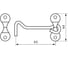 Крючок прутковый DOMART мод. 3 коричневый металлик 4620007782974 2
