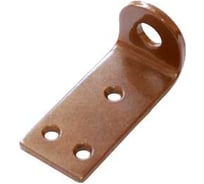 Проушина усиленная угловая DOMART 80x45x40, толщина 5 мм, коричневый металлик 4607111628879