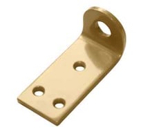 Проушина усиленная угловая DOMART 80x45x40, толщина 5 мм, золото 4607111628848