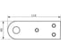 Проушина усиленная прямая DOMART 120x40, толщина 5 мм, серый металлик 4620007789690 2