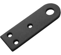 Проушина усиленная прямая DOMART 120x40, толщина 5 мм, черный 4620007789706